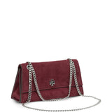 Burgundy bag, front view
