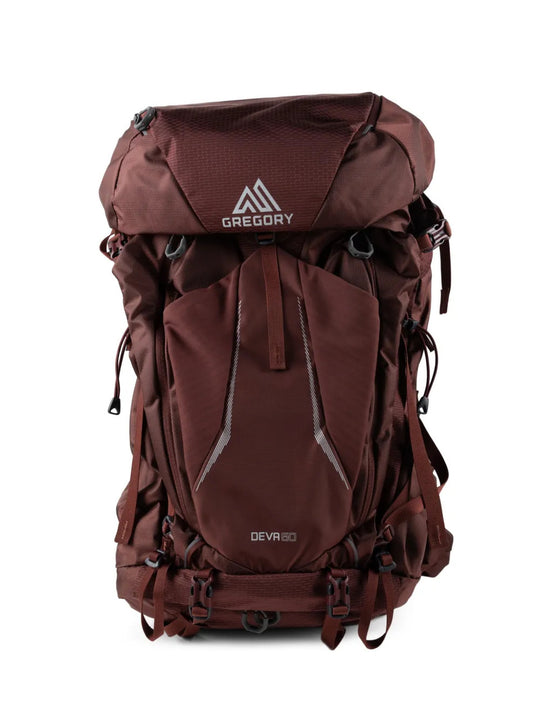 Burgundy bag, front view