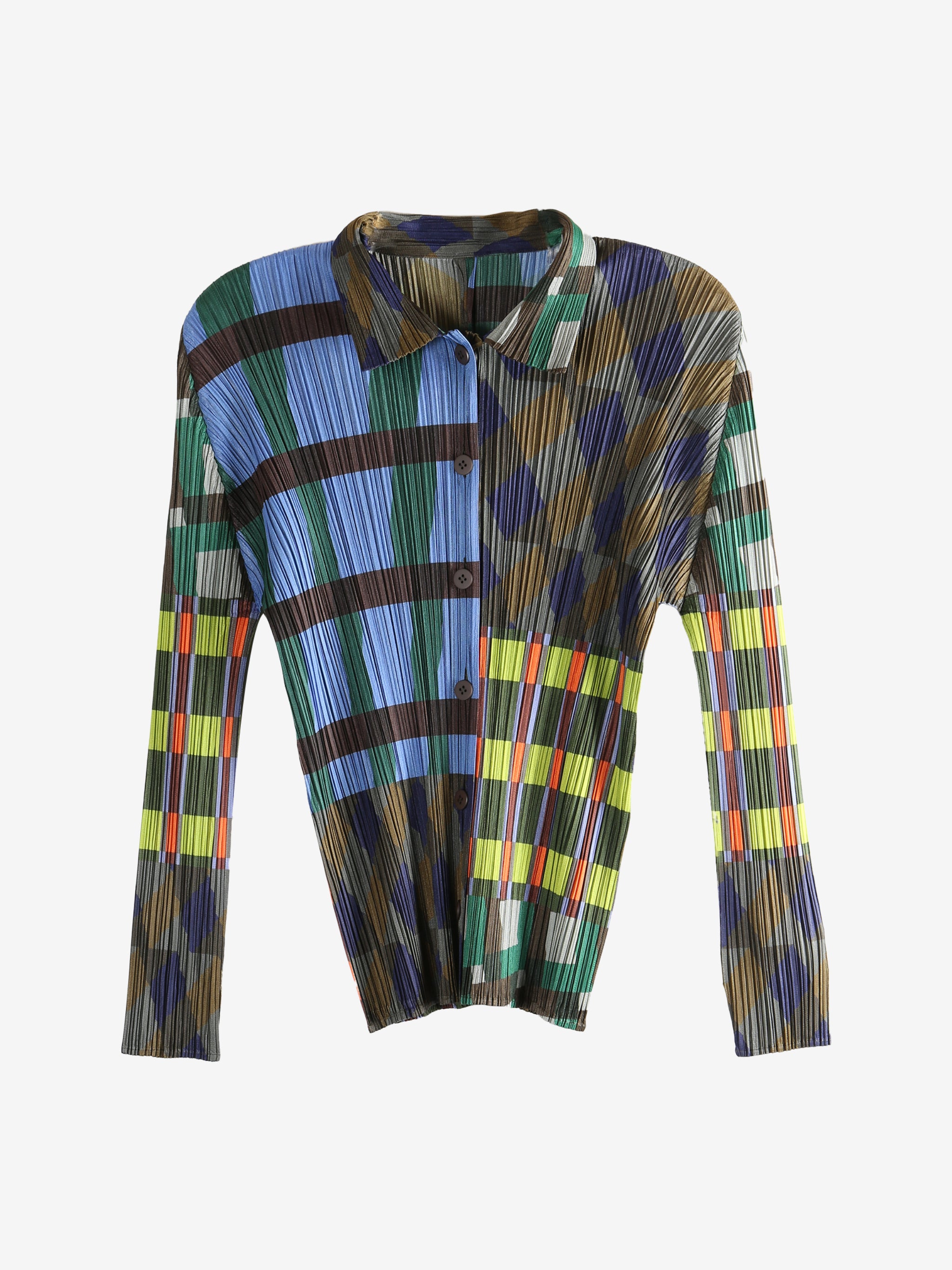 Blue shirt, front view