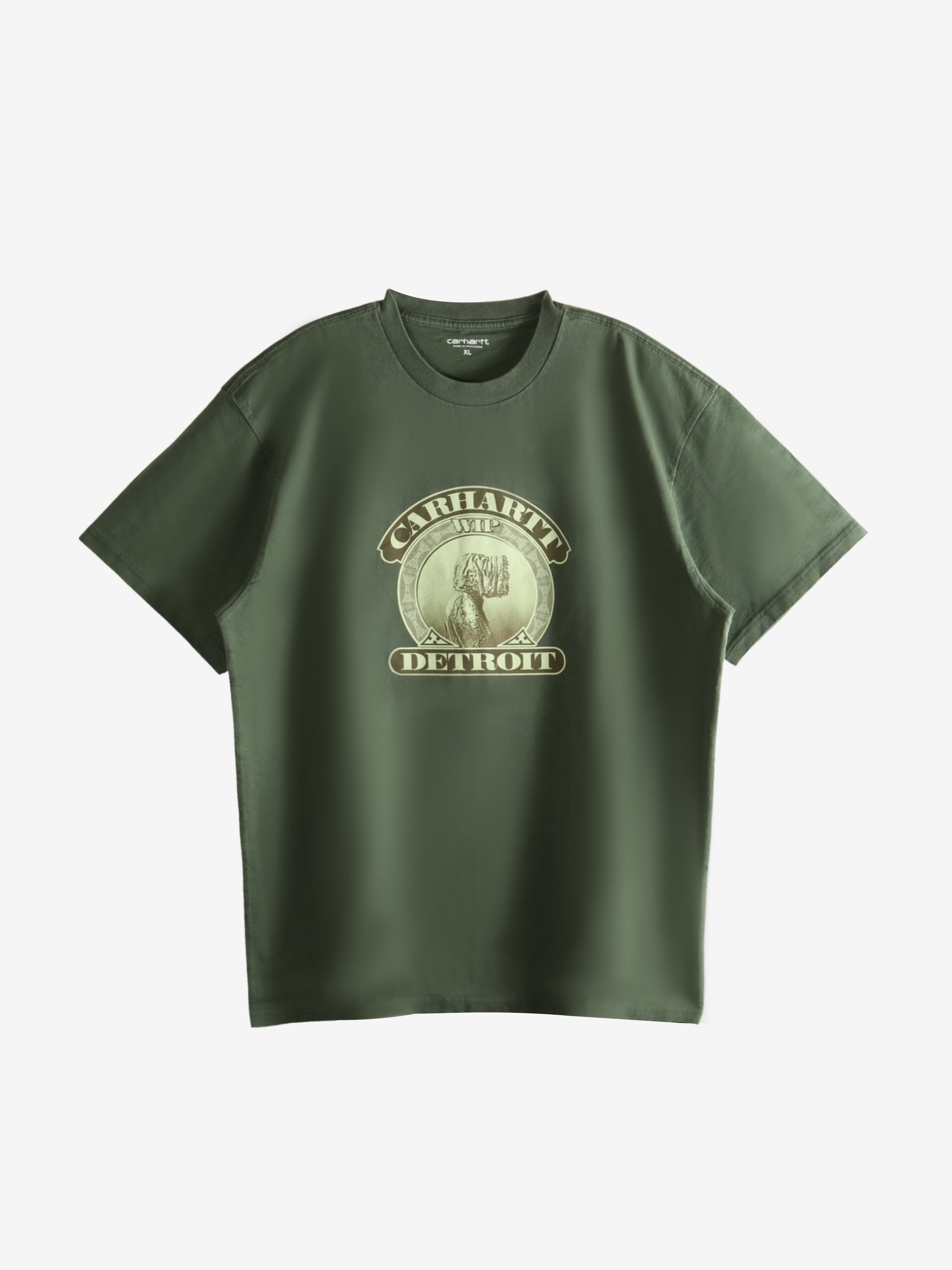 Green t-shirt, front view