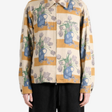 Tan jacket, full body view