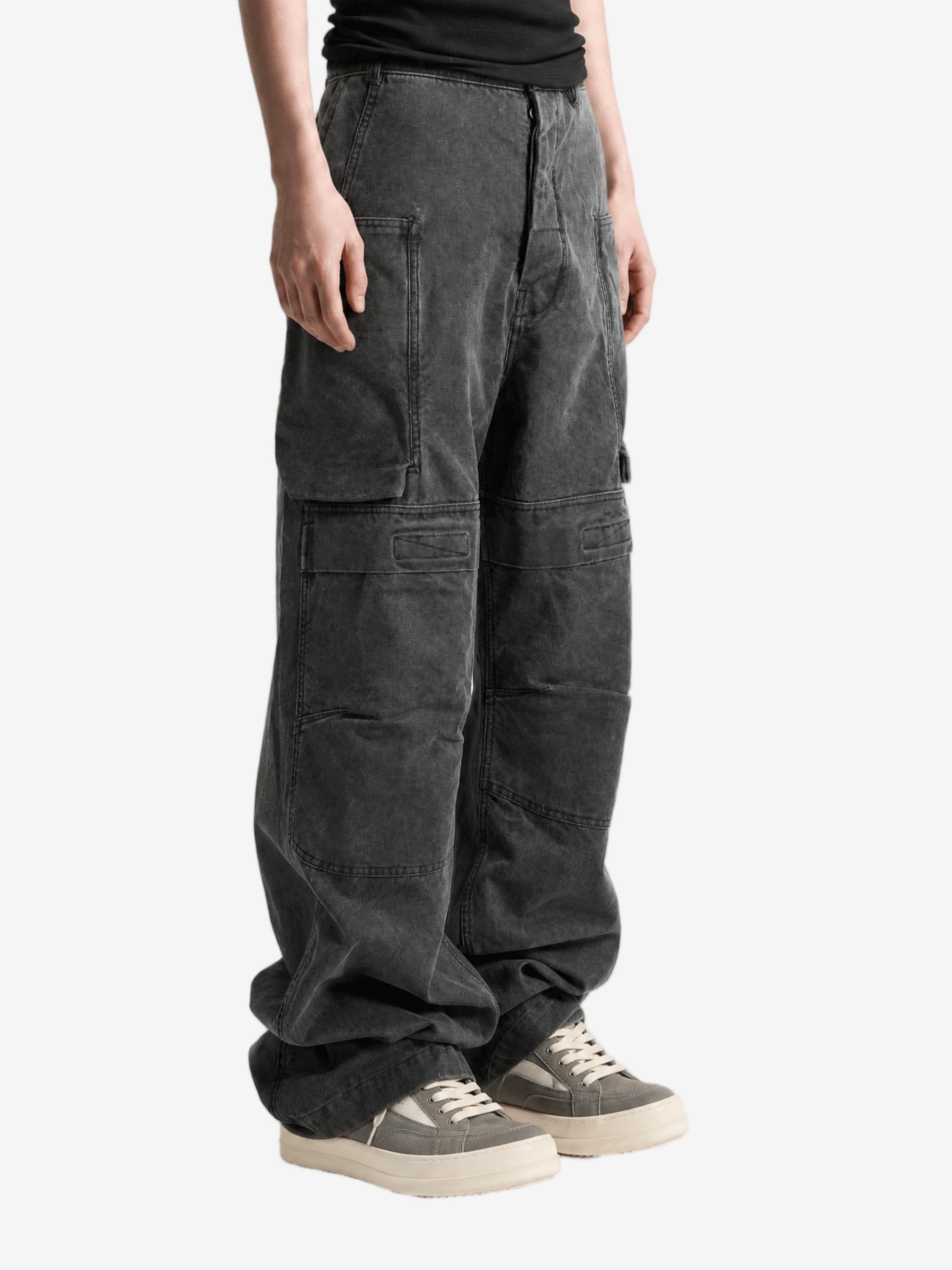 Black pants, full body view