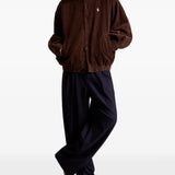 Brown jacket, full body view