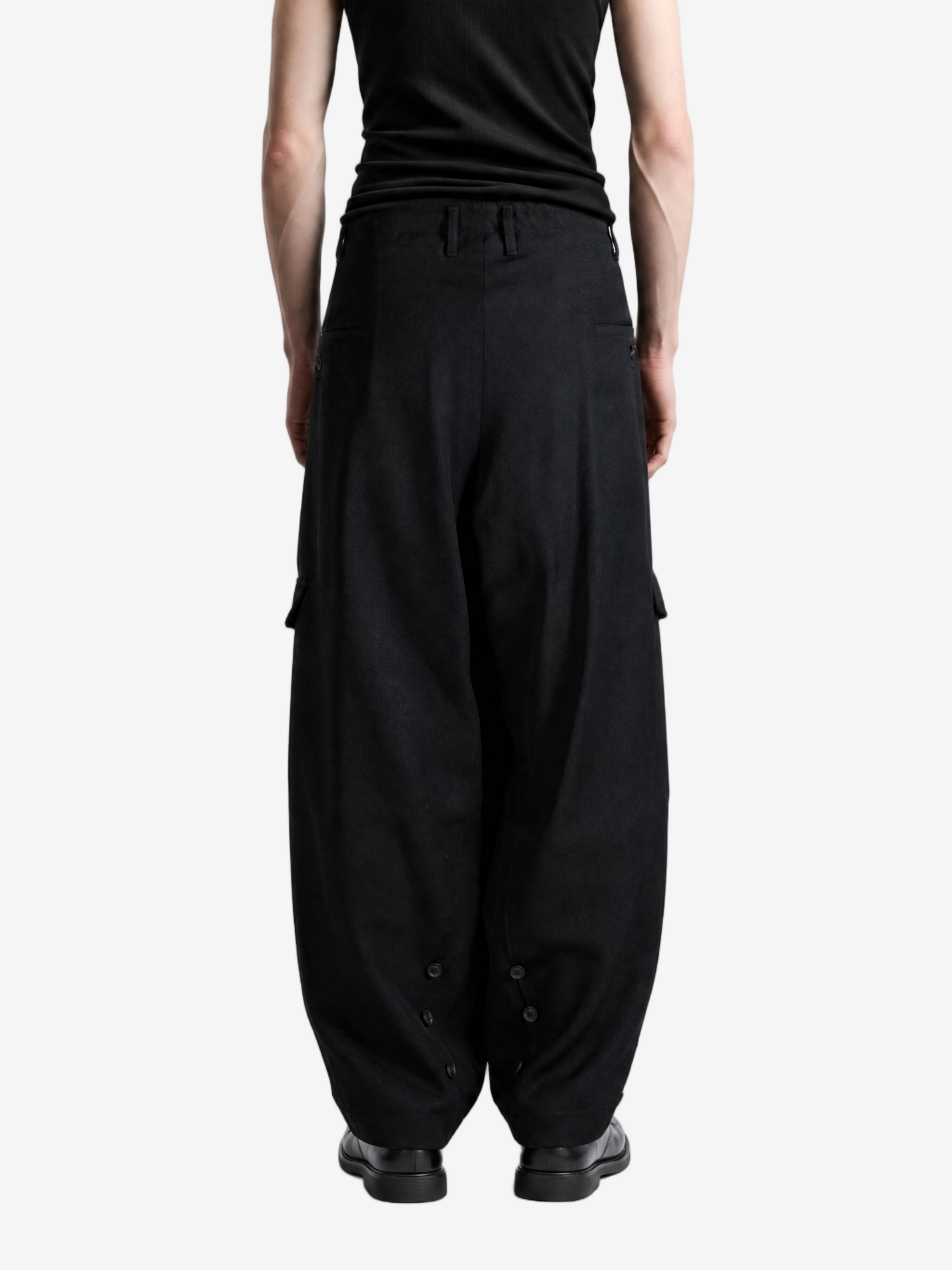 Black pants, full body view