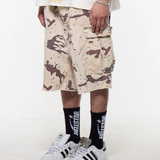 Brown shorts worn by a person, showing the shorts fit
