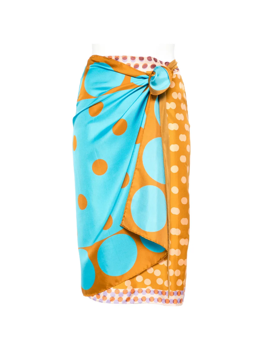 orange skirts  ,front view