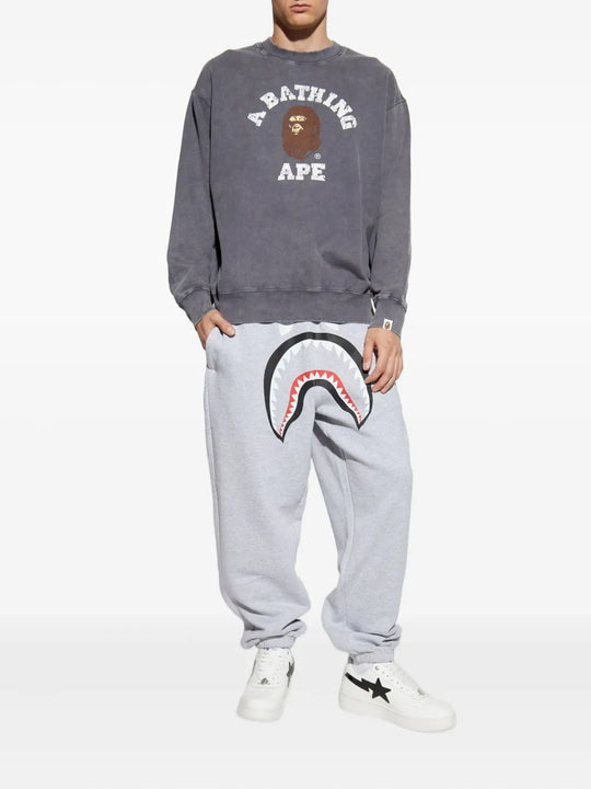 Grey knitwear, full body view