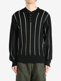 ZIGGY CHEN - Men High Neck Buttoned Pull Over