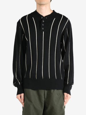 ZIGGY CHEN - Men High Neck Buttoned Pull Over