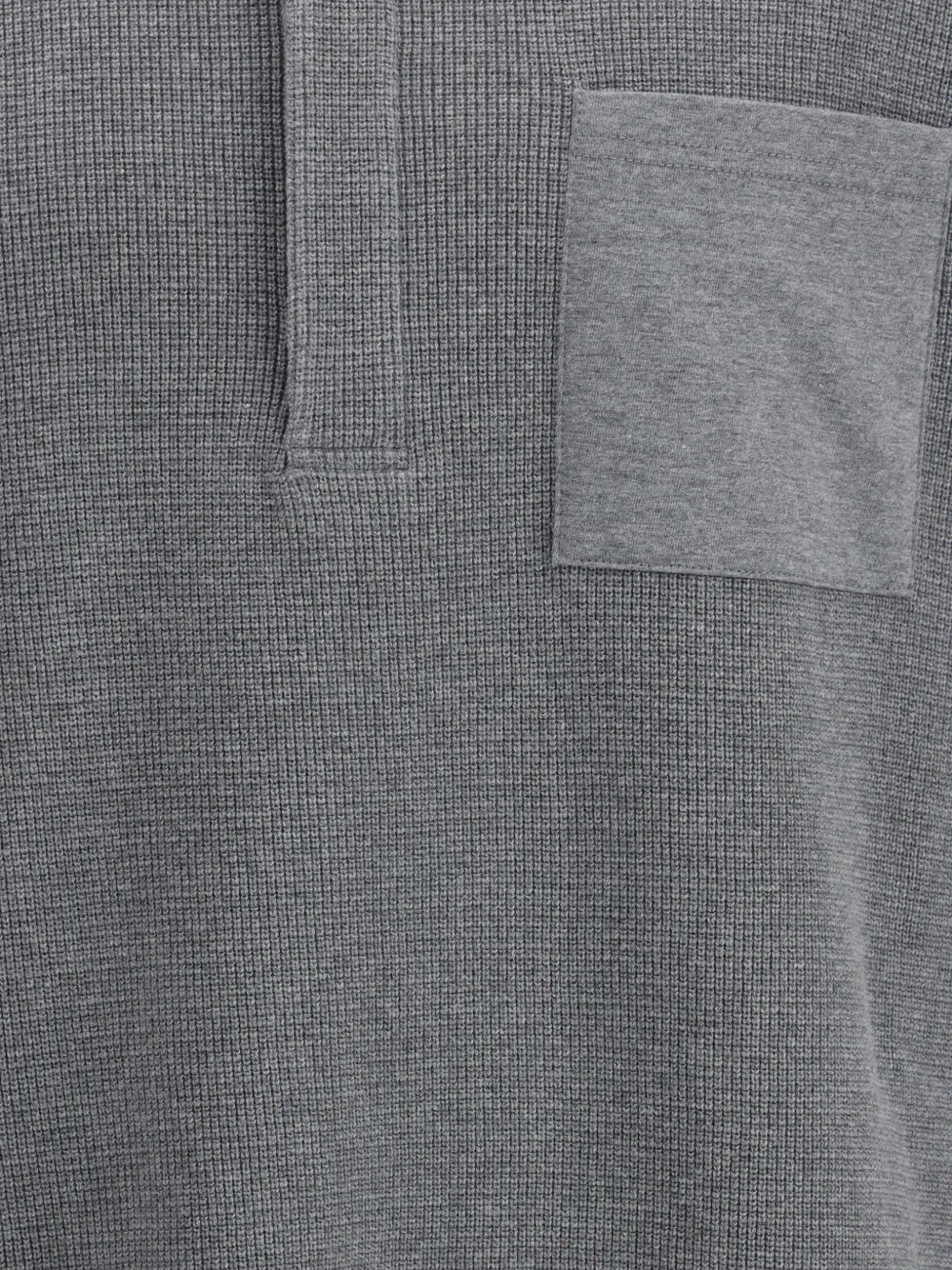 Close up of grey shirt,showing texture of the cotton fabric