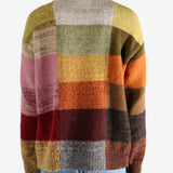 Yellow sweater worn by a person, showing the sweater's fit