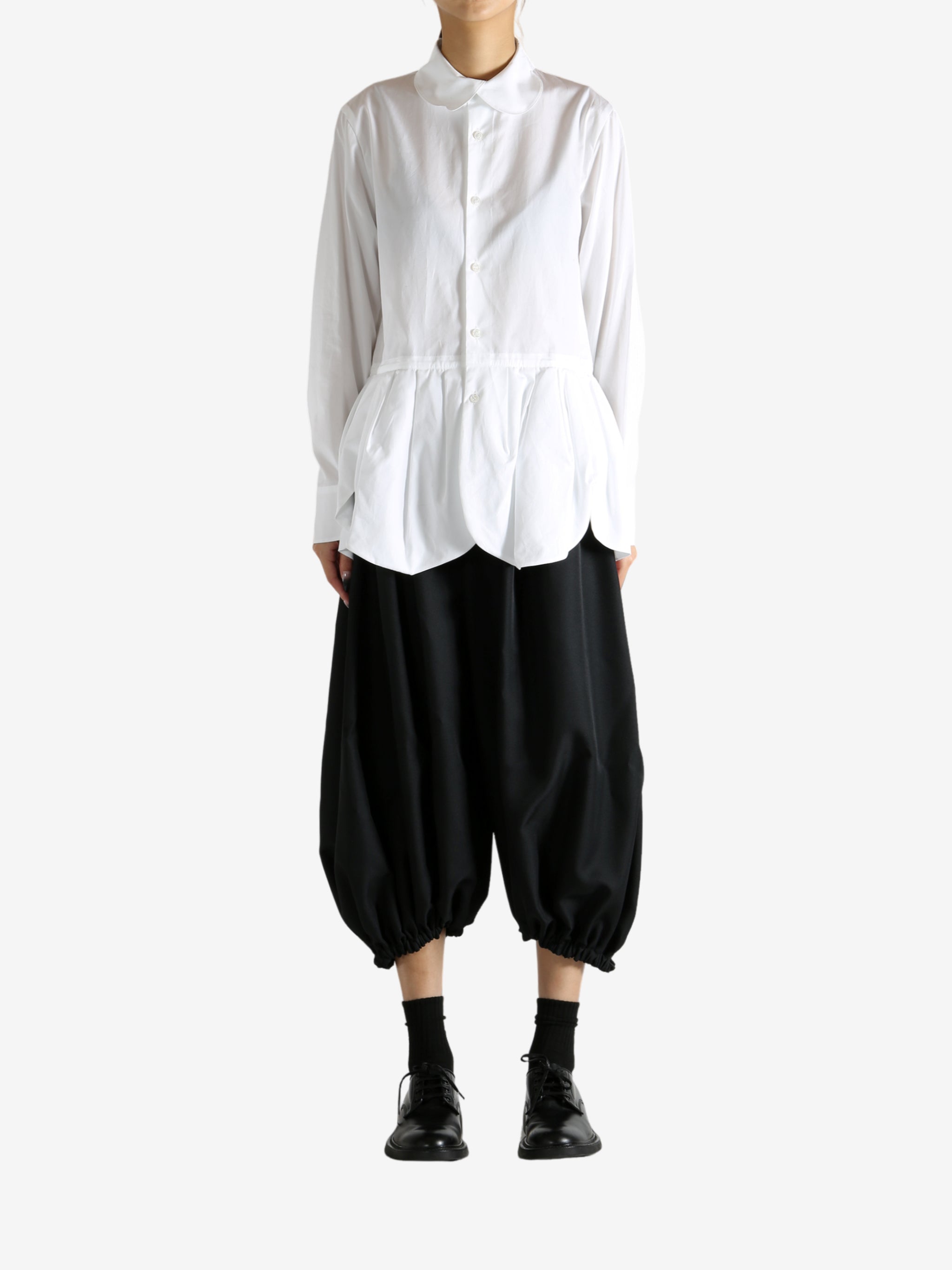 White shirt, full body view