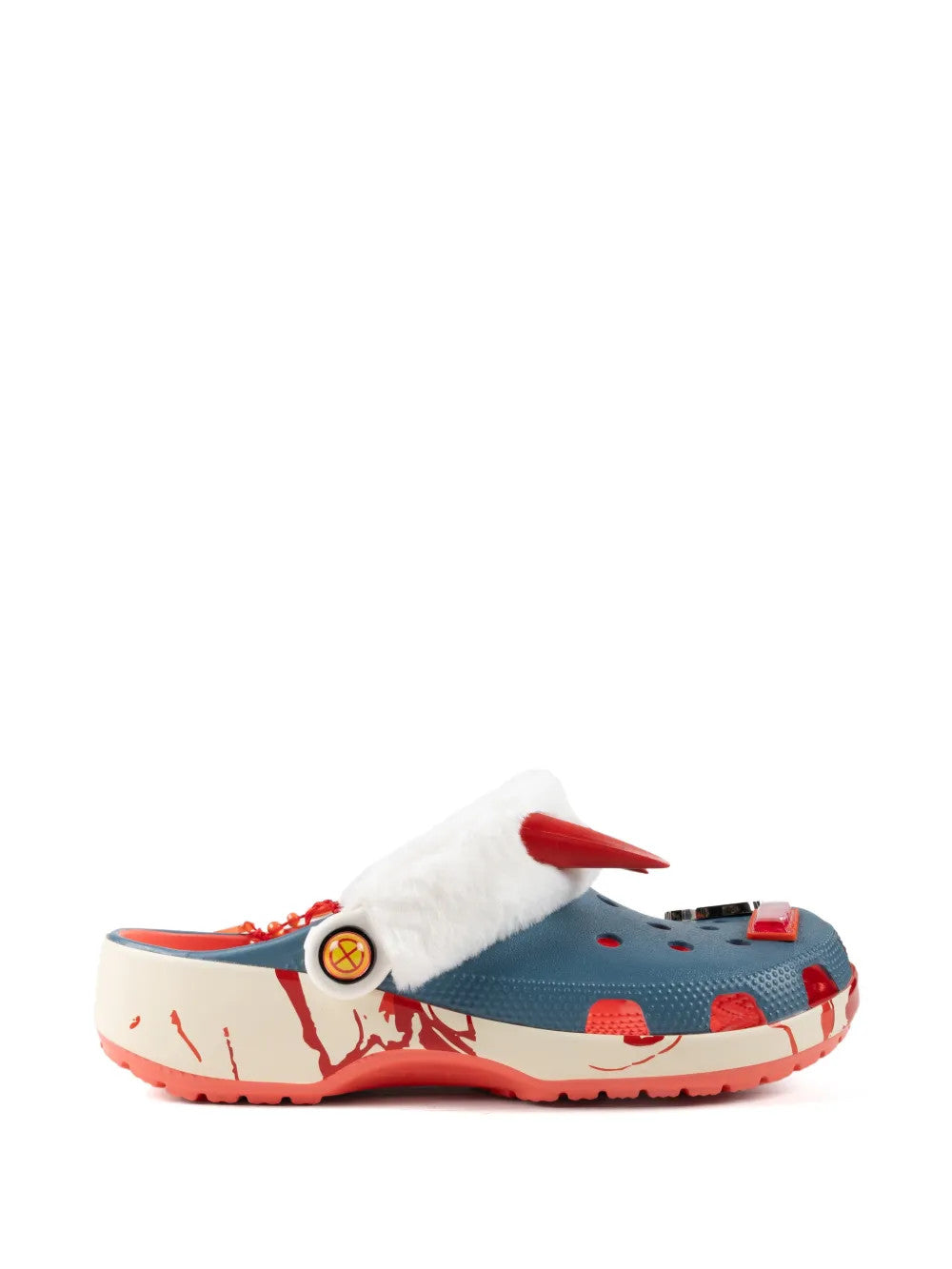 Blue shoes, front view