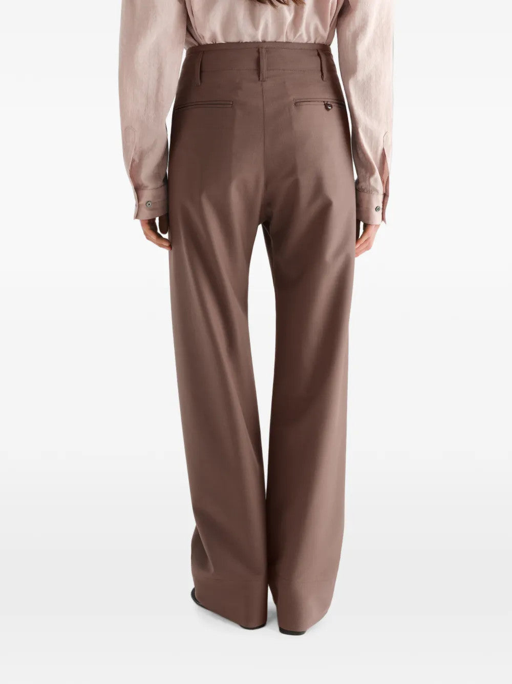 Brown pants, full body view