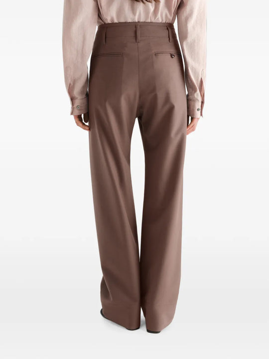 Brown pants, full body view