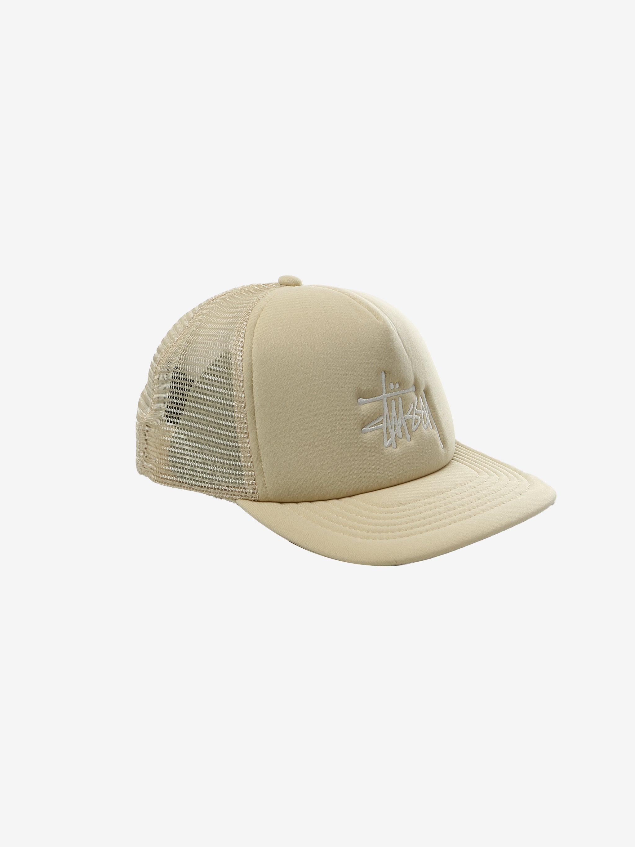 Tan hats,side view