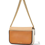 Tan bag, back view
