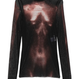 Black top, front view