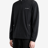 Black hoodie, full body view
