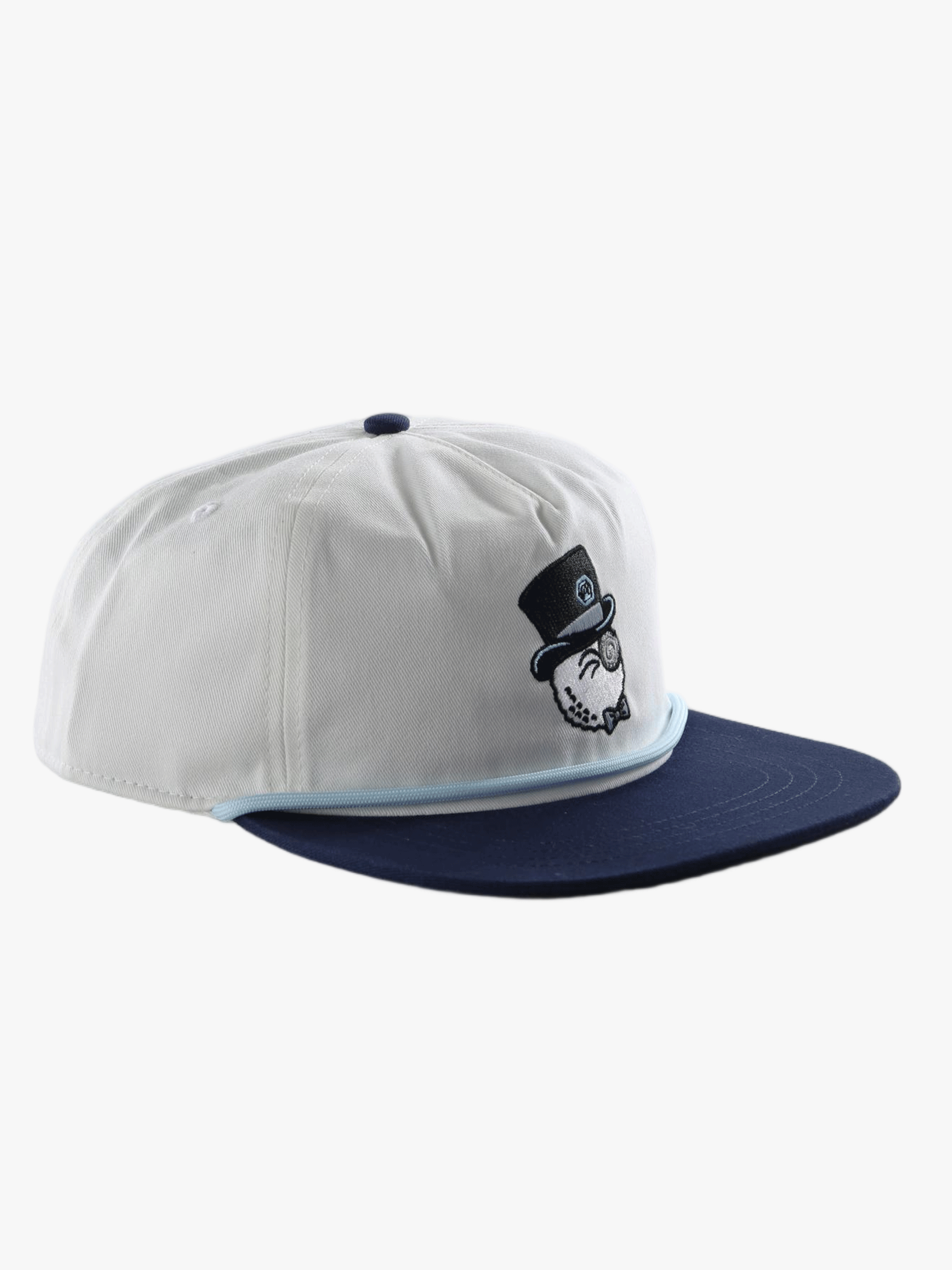 White hat, front view