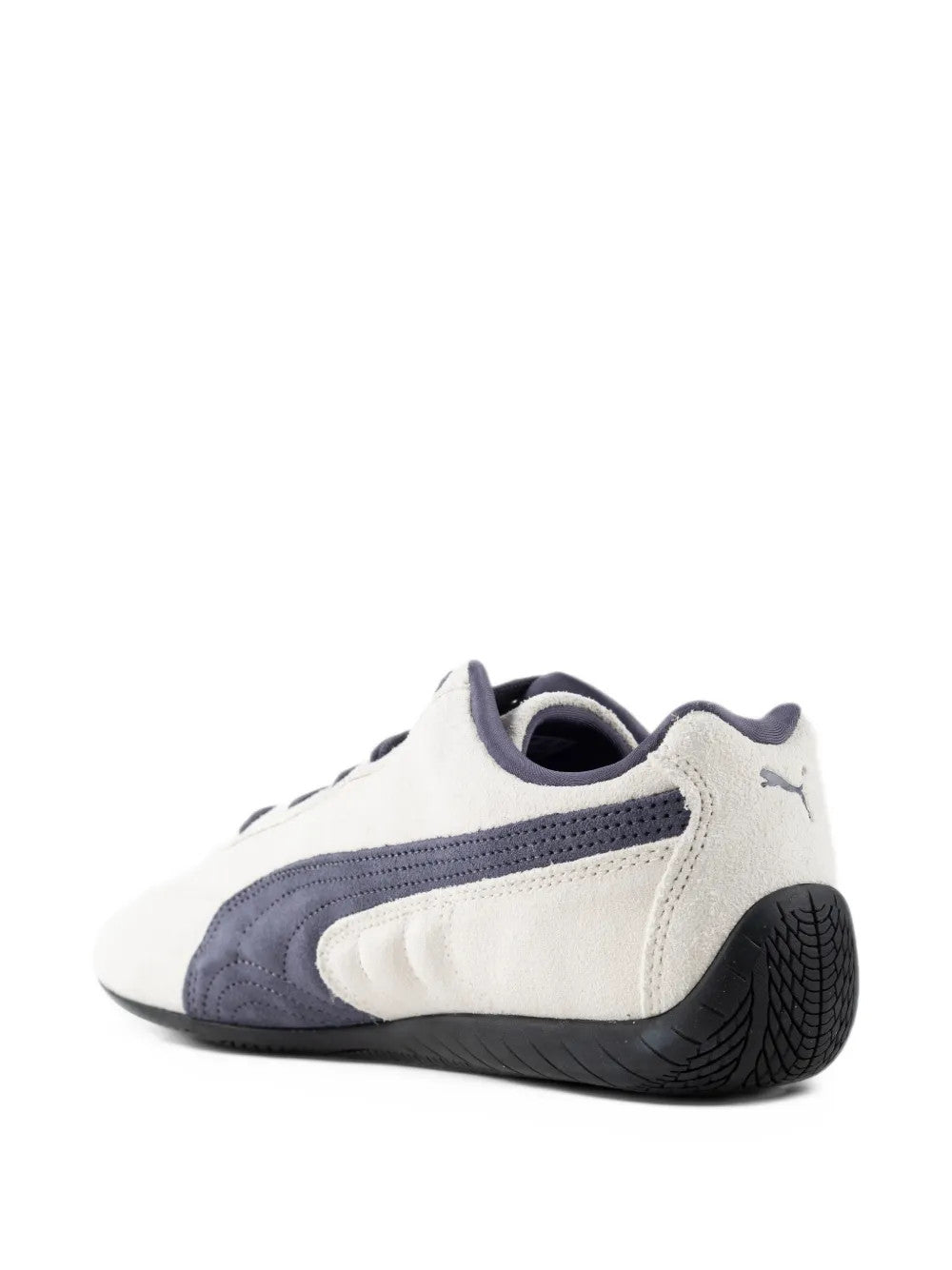Tan shoes, side view