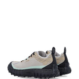 Tan sneakers, back view