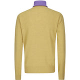 Yellow knitwear, full body view