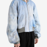 Blue jacket, full body view