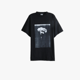 Black t-shirt, front view