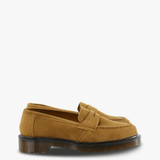 Tan shoes, side view