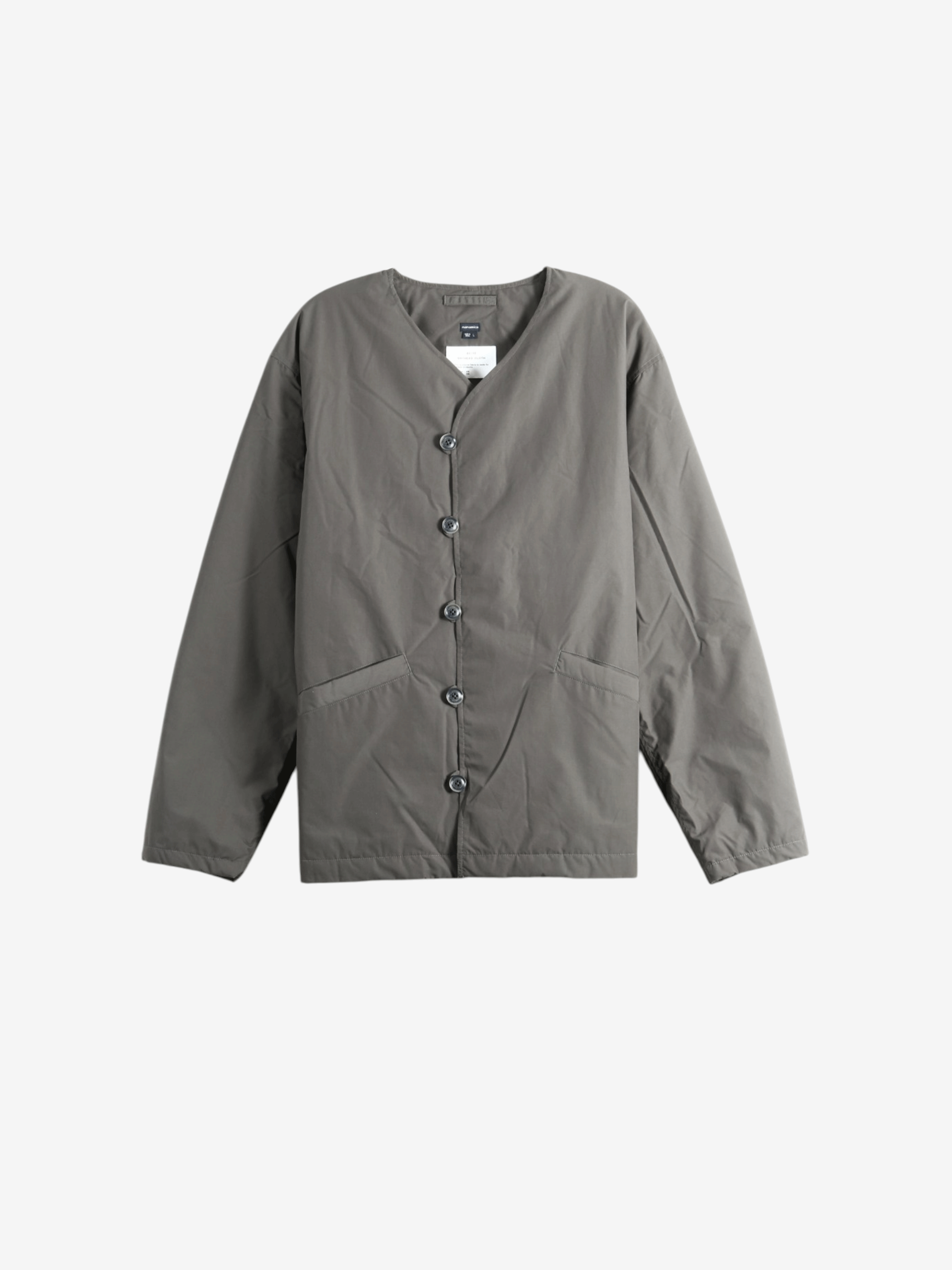 Grey knitwear, front view
