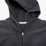 Close up of Black jacket, showing detail