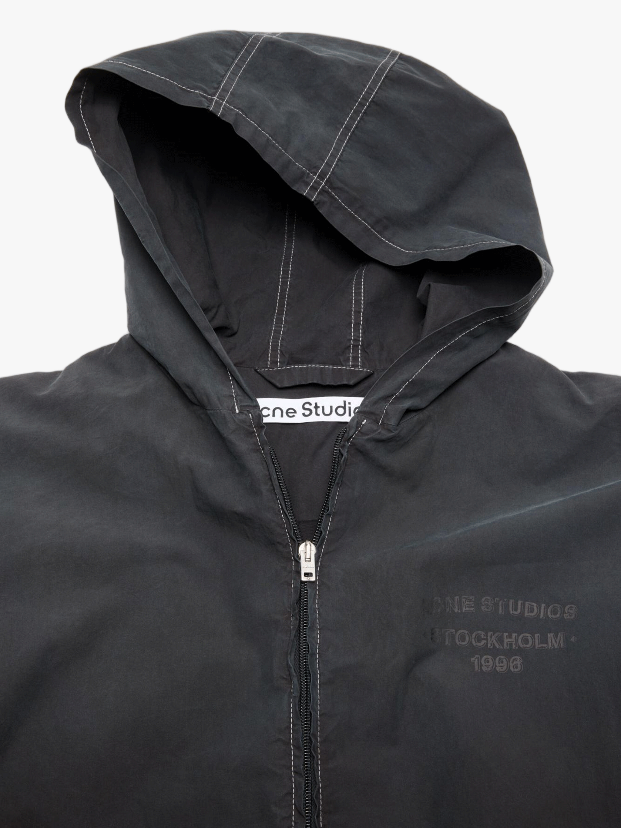 Close up of Black jacket, showing detail