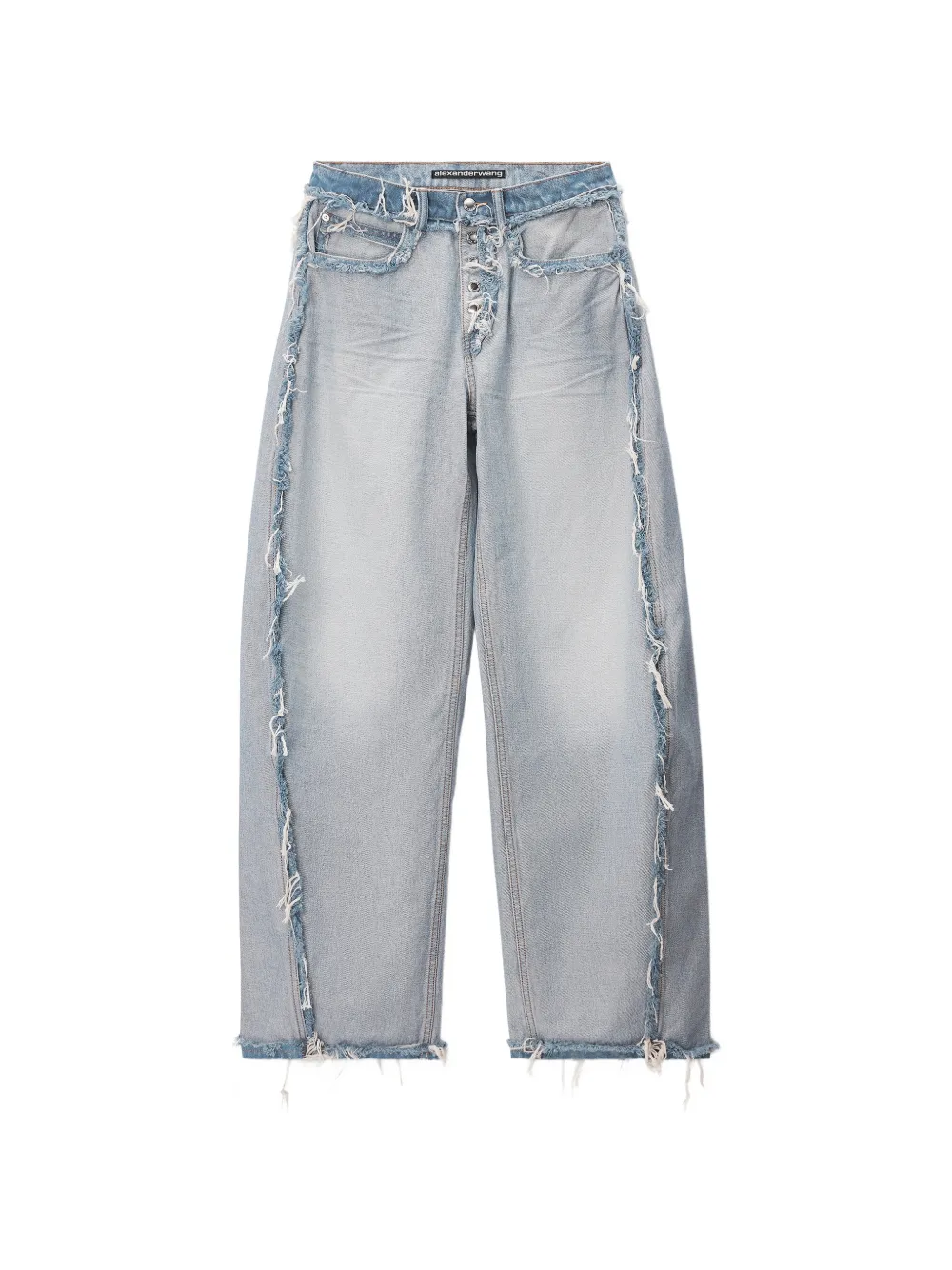 Blue jeans, front view