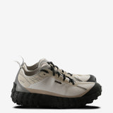 Tan sneakers, front view