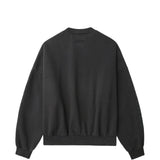 Black sweatshirt, back view