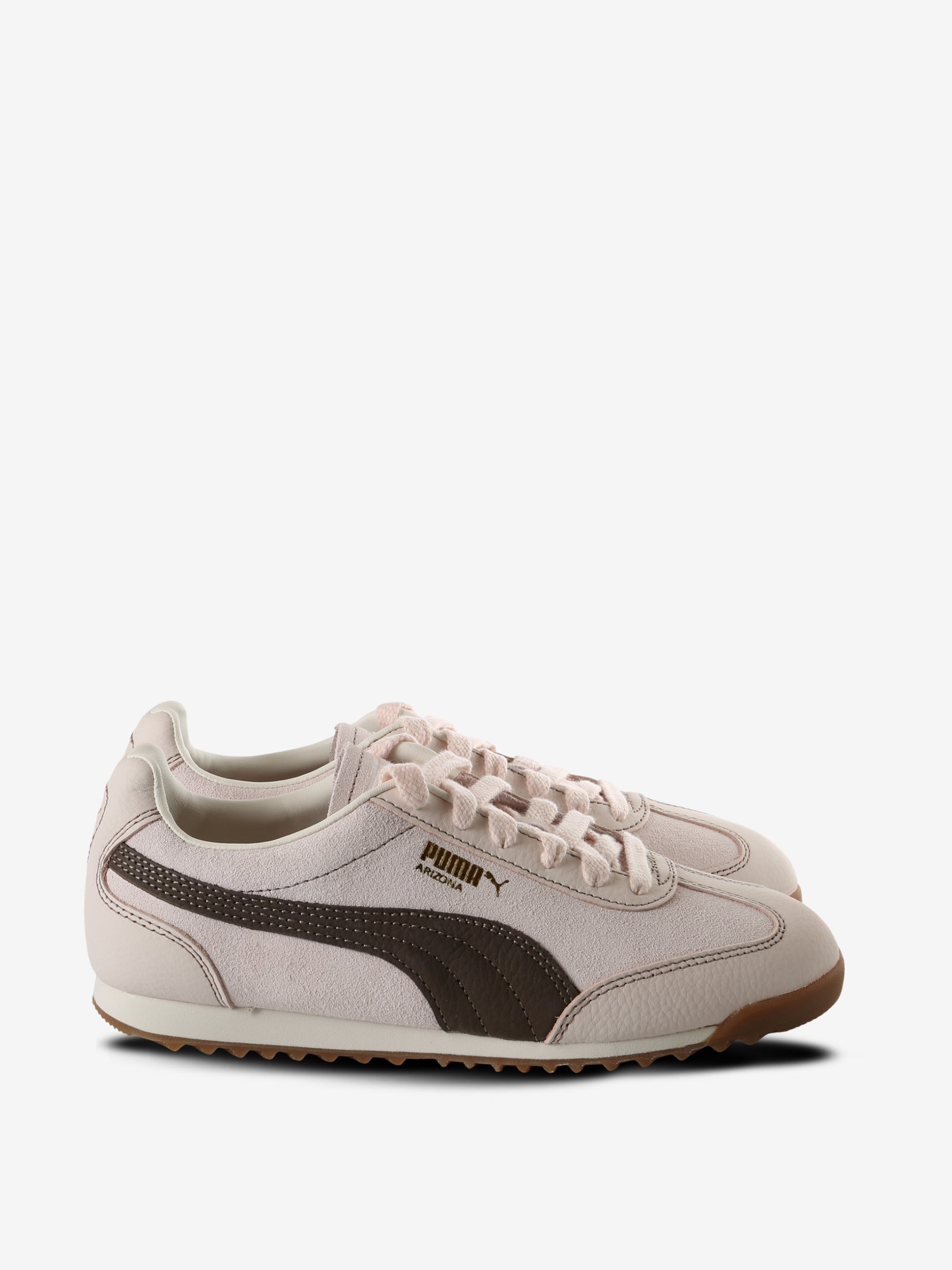 Pink sneakers, side view