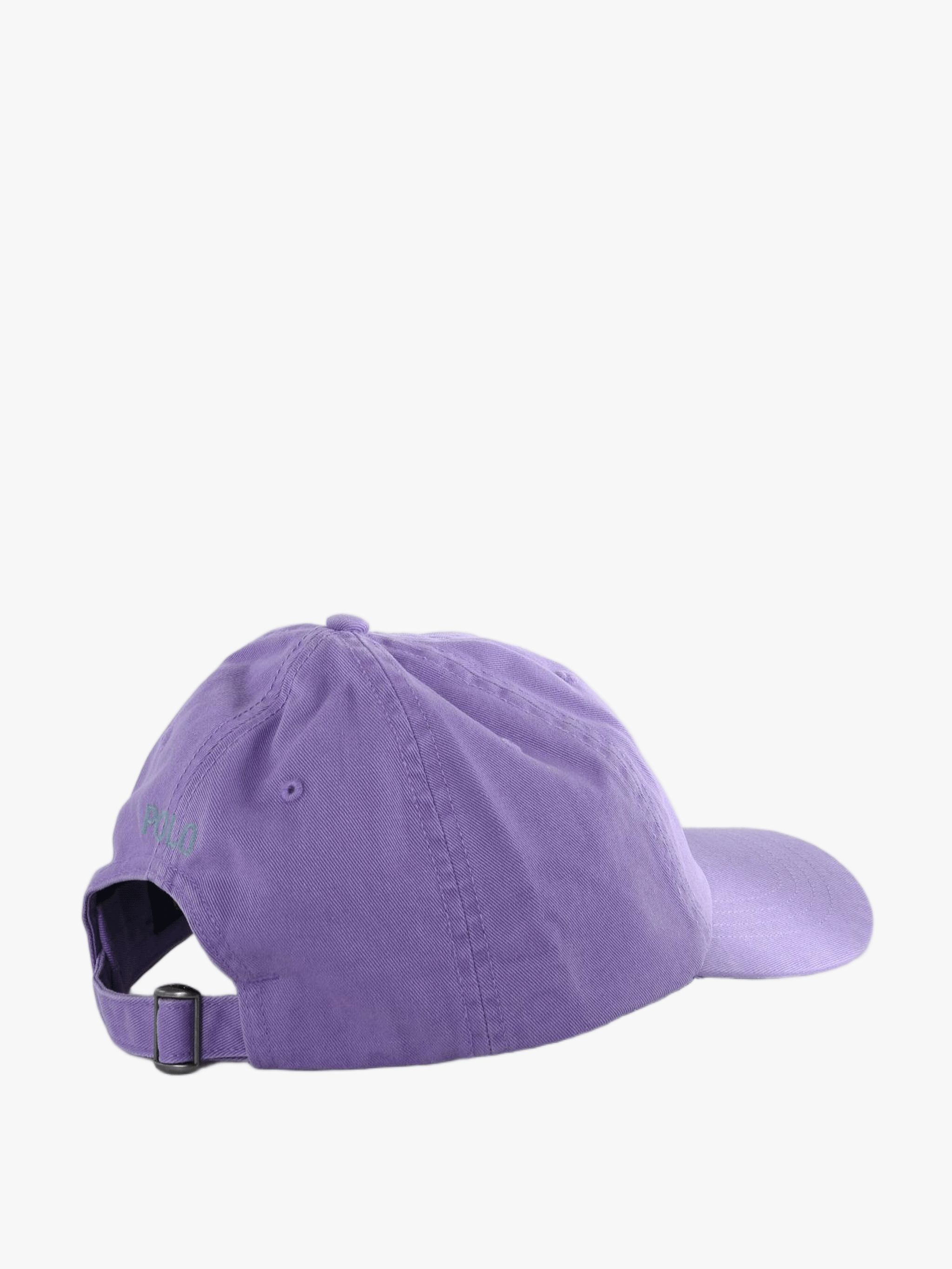 Purple hat, back view