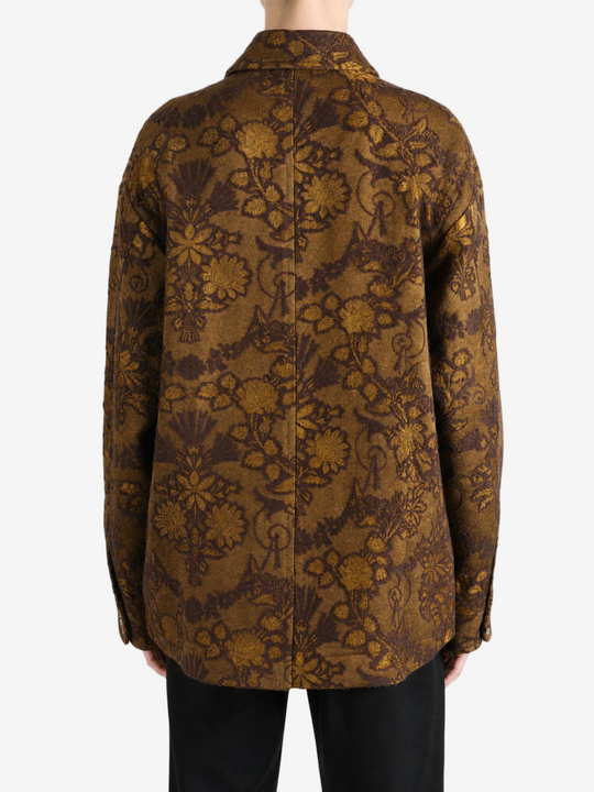 Brown jacket, full body view