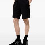 Black shorts worn by a person, showing the shorts fit