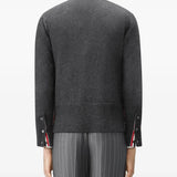Grey knitwear, full body view
