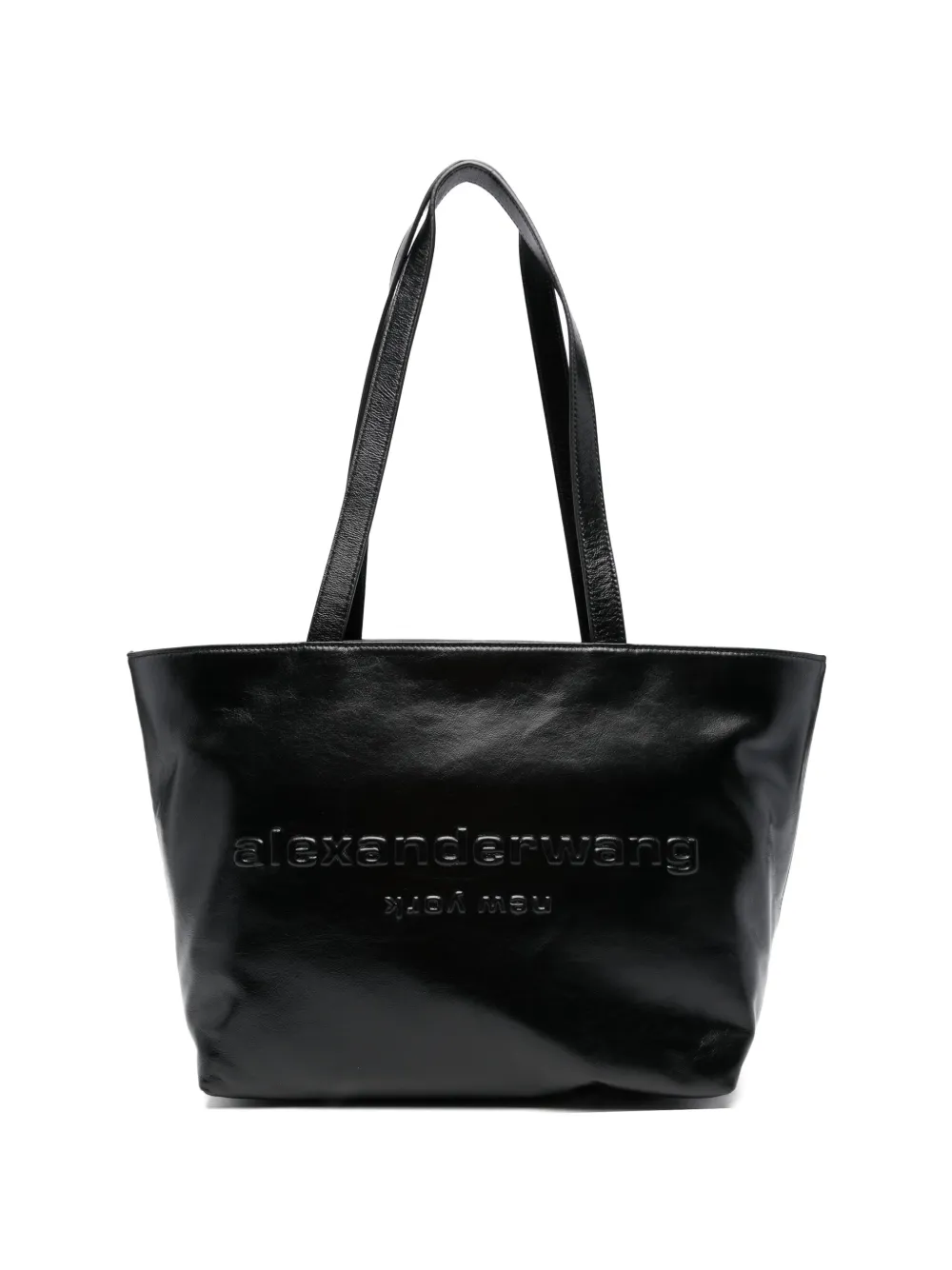 Black handbag,front view
