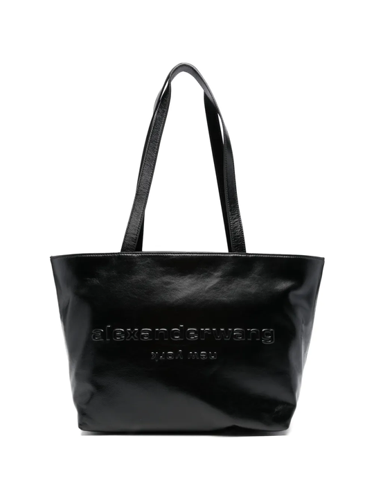 Black handbag,front view