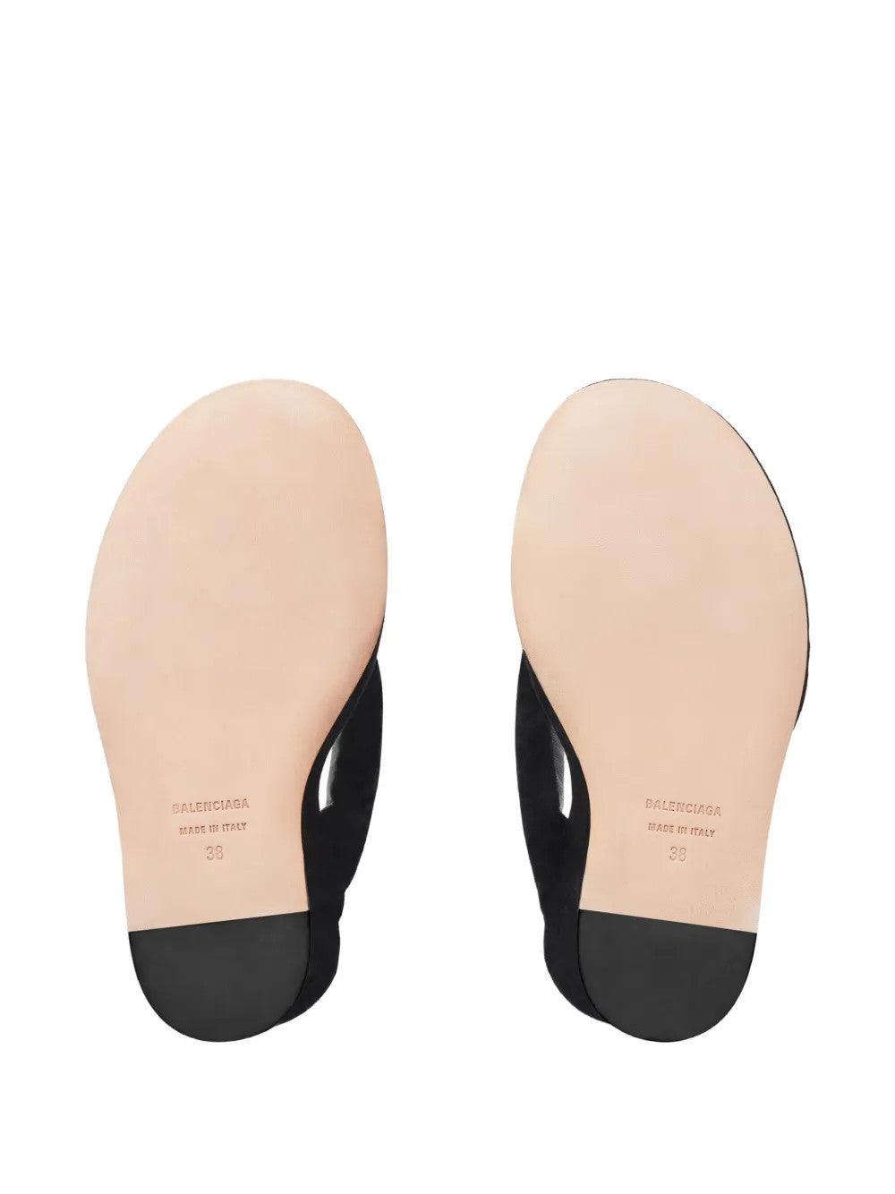 Close up of Black sandals, showing detail