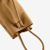 Tan bag, front view