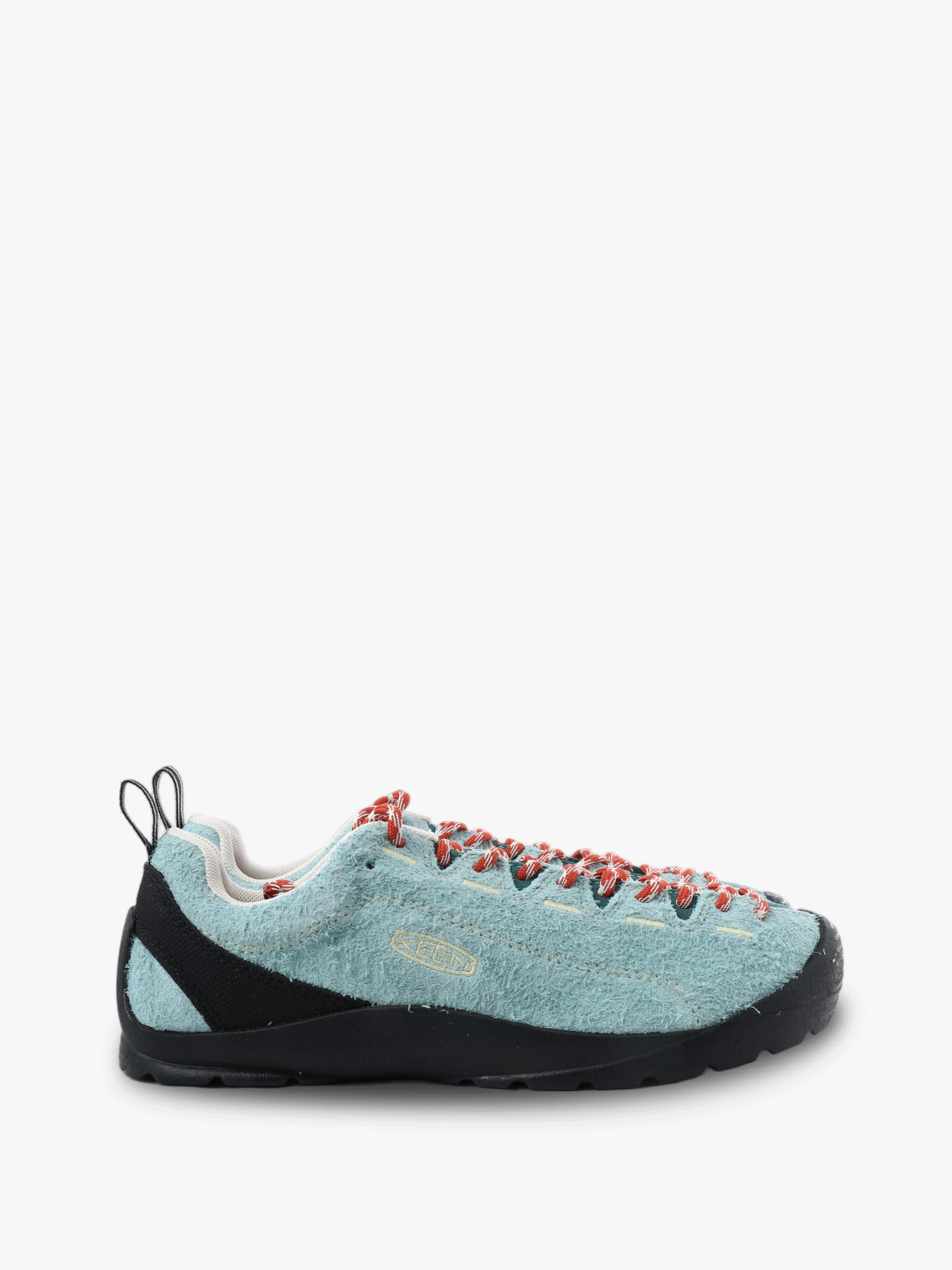 Blue shoes, side view