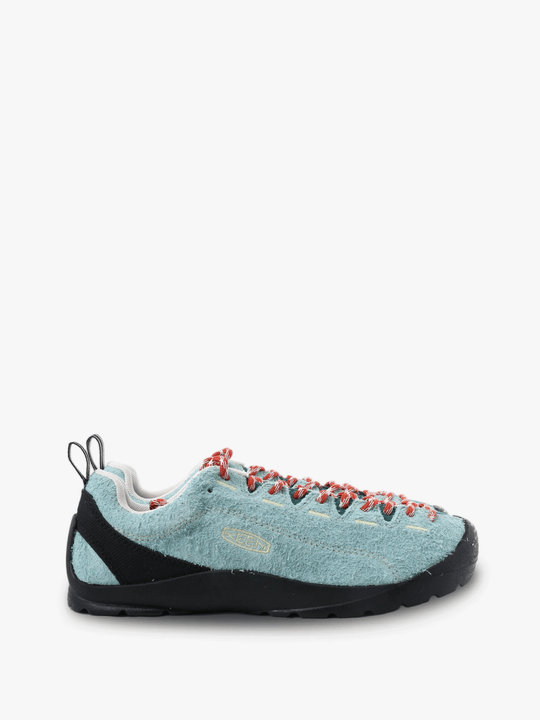 Blue shoes, side view