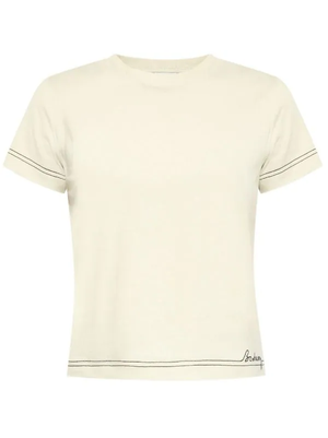 BURBERRY Women Embroidered Cotton T-shirt