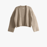 Tan jacket, front view