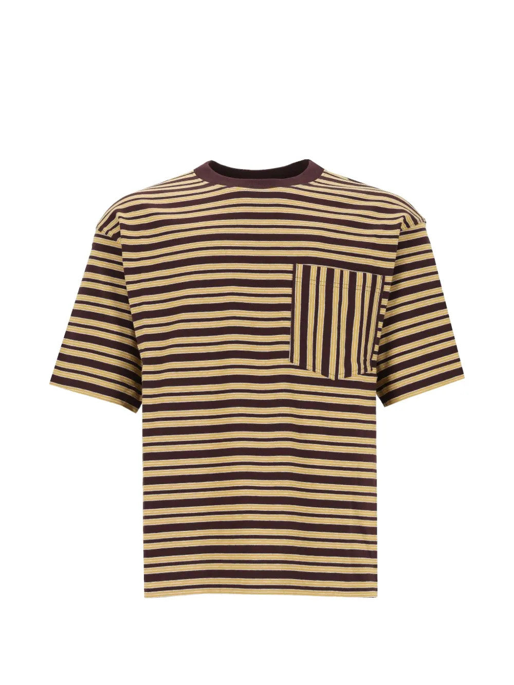 Burgundy t-shirt, front view